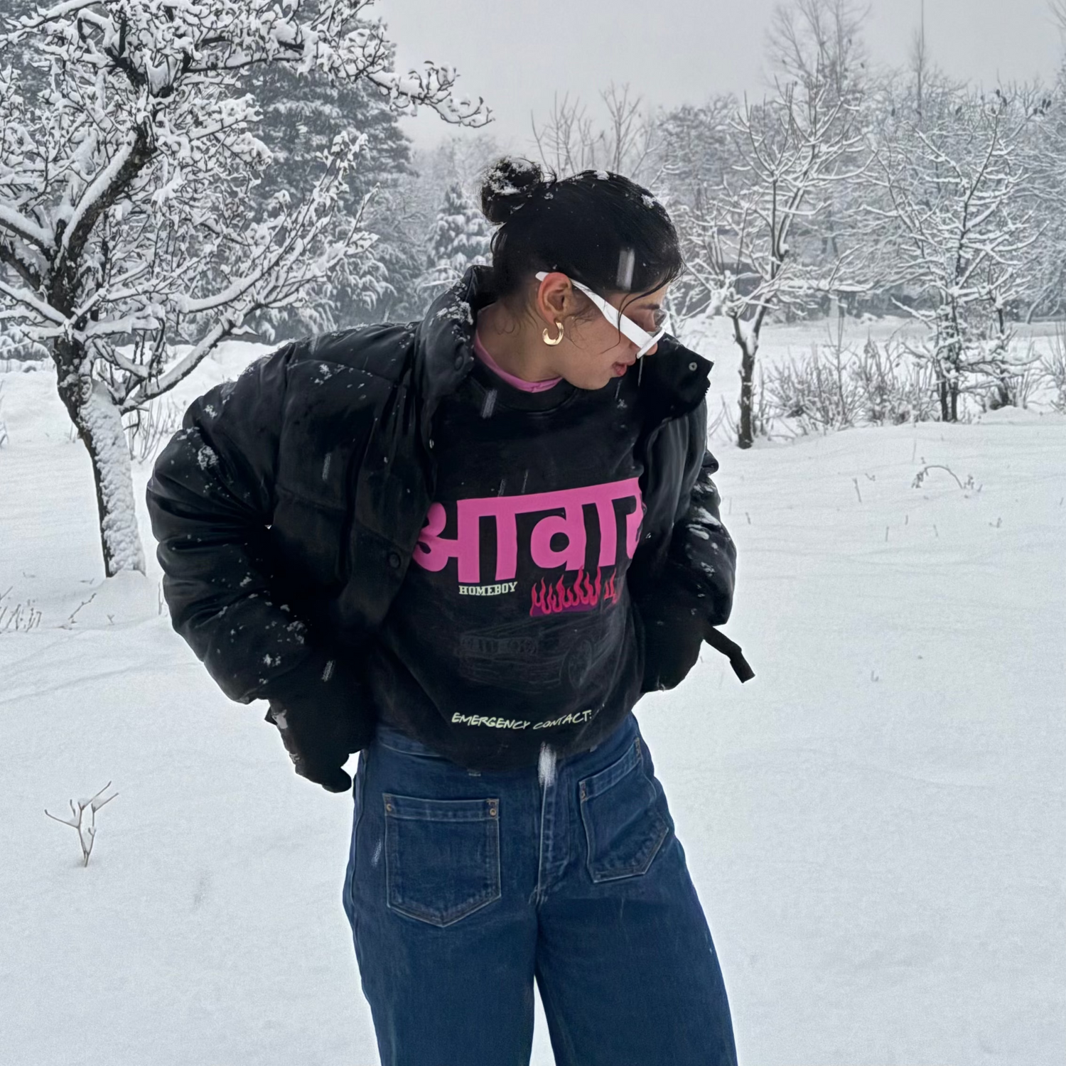 Black sweatshirt unisex